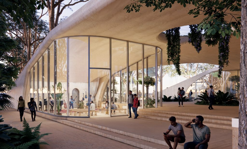 Revised renderings of facilities proposed for the Boca Raton city government campus complex, Oct. 2025. (Terra-Frisbie/ City of Boca Raton)