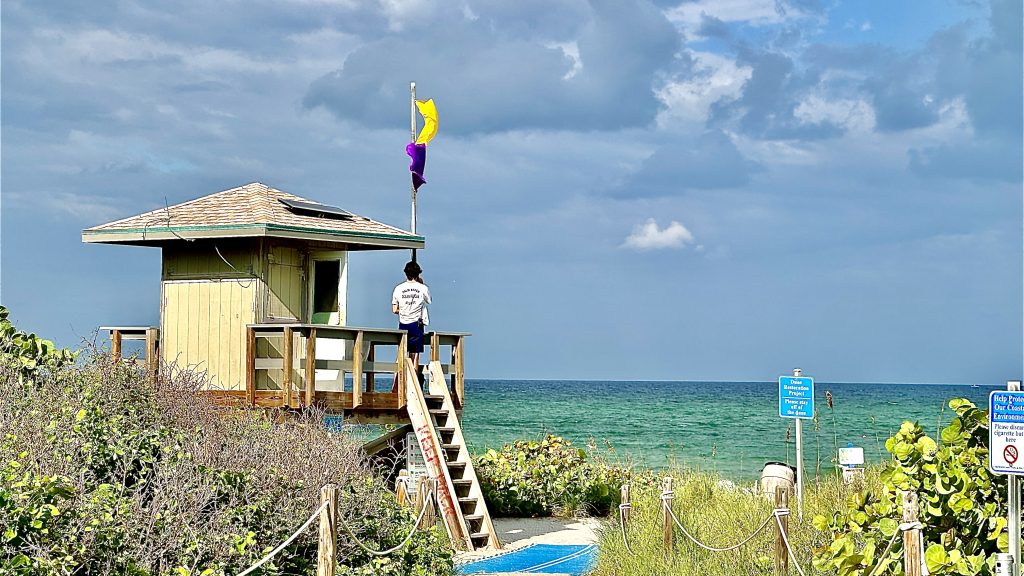 Boca Raton South Inlet beach and lifeguard station. (Photo: Boca Daily News)