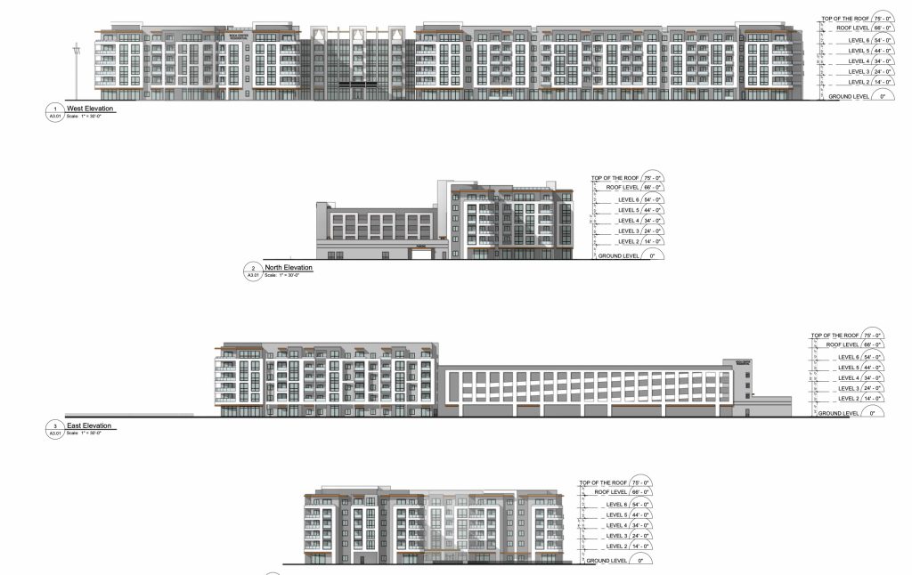 The apartment building approved for 1800 N Military Trail, Boca Raton, FL. (Planning Document)