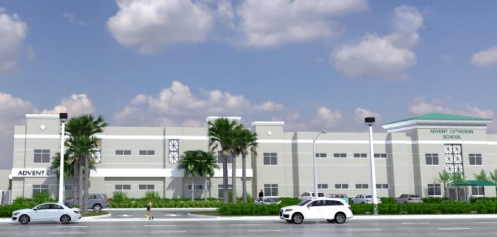 A rendering of changes to Advent Lutheran, 300 East Yamato Road, Boca Raton. (Photo: Boca Daily News)