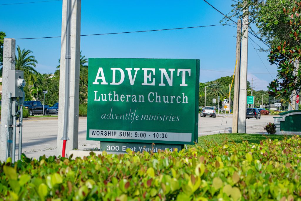 Advent Lutheran, 300 East Yamato Road, Boca Raton. (Photo: Boca Daily News)