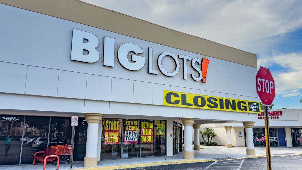 The Big Lots store in Boynton Beach, slated to close as part of a bankruptcy filing, Sept. 2024. (Photo: Boca Daily News)