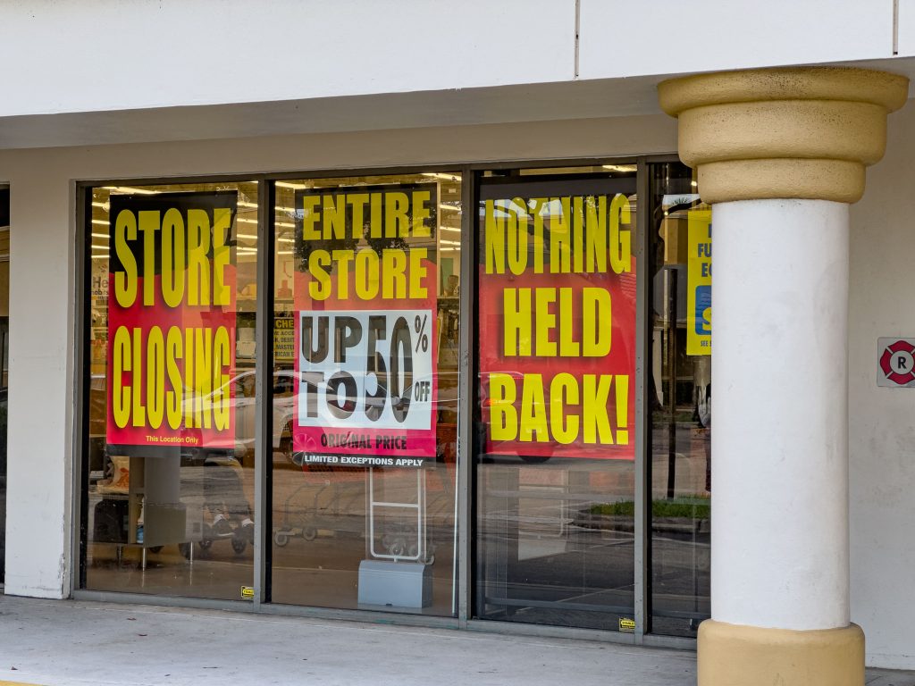 The Big Lots store in Boynton Beach, slated to close as part of a bankruptcy filing, Sept. 2024. (Photo: Boca Daily News)