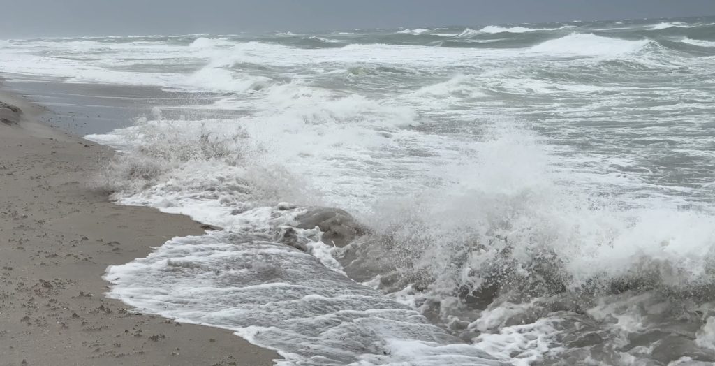 Rough surf generated by Hurricane Helene in Boca Raton, FL, Sept. 26, 2024. (Photo: Boca Daily News)