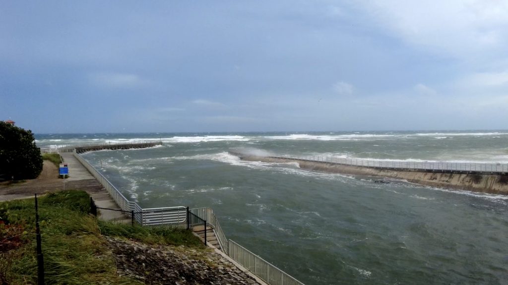 Rough surf generated by Hurricane Helene at Boynton Inlet, Boynton Beach, FL, Sept. 26, 2024. (Photo: Boca Daily News)