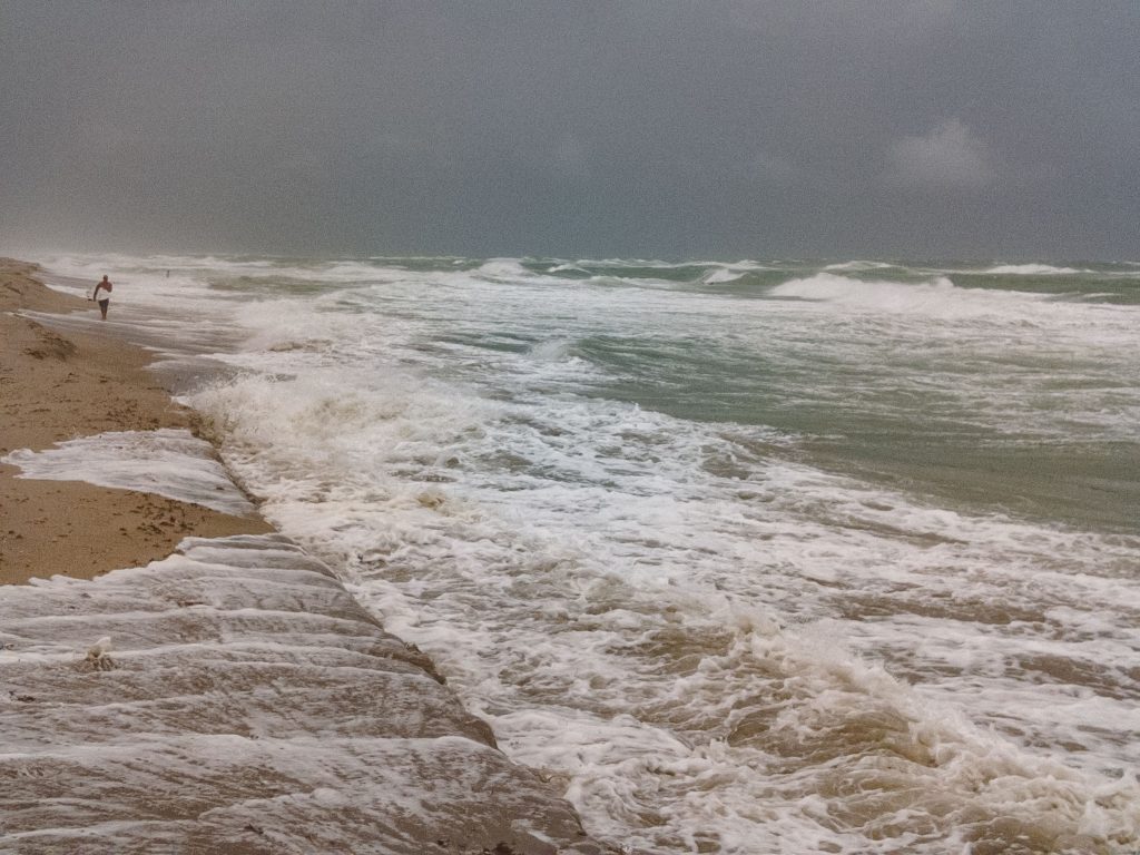 Rough surf generated by Hurricane Helene in Boca Raton, FL, Sept. 26, 2024. (Photo: Boca Daily News)