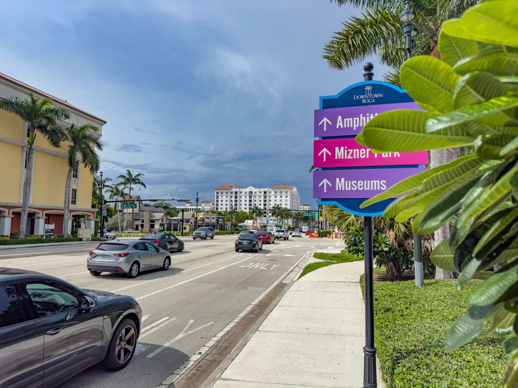 Federal Highway where improvements are planned in downtown Boca Raton between Camino Real and NE Mizner Boulevard, Sept. 2024. (Photo: Boca Daily News)