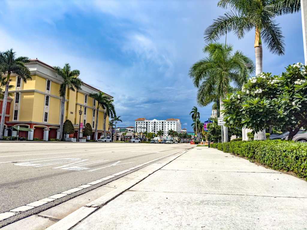 Federal Highway where improvements are planned in downtown Boca Raton between Camino Real and NE Mizner Boulevard, Sept. 2024. (Photo: Boca Daily News)