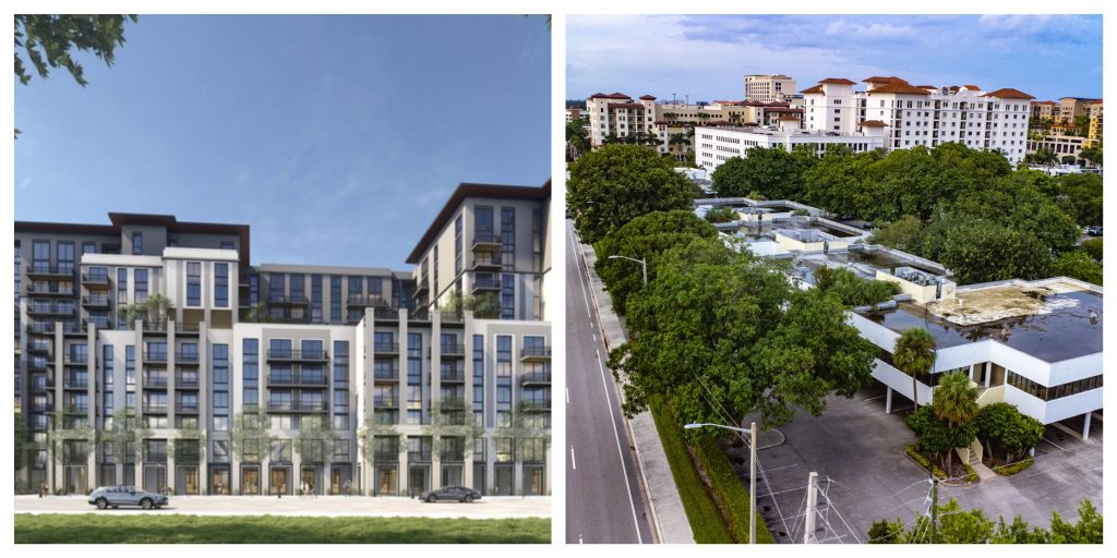 A proposed residential tower at 400 S. Dixie Highway, Boca Raton. (Photos: Boca Daily News/City of Boca Raton)