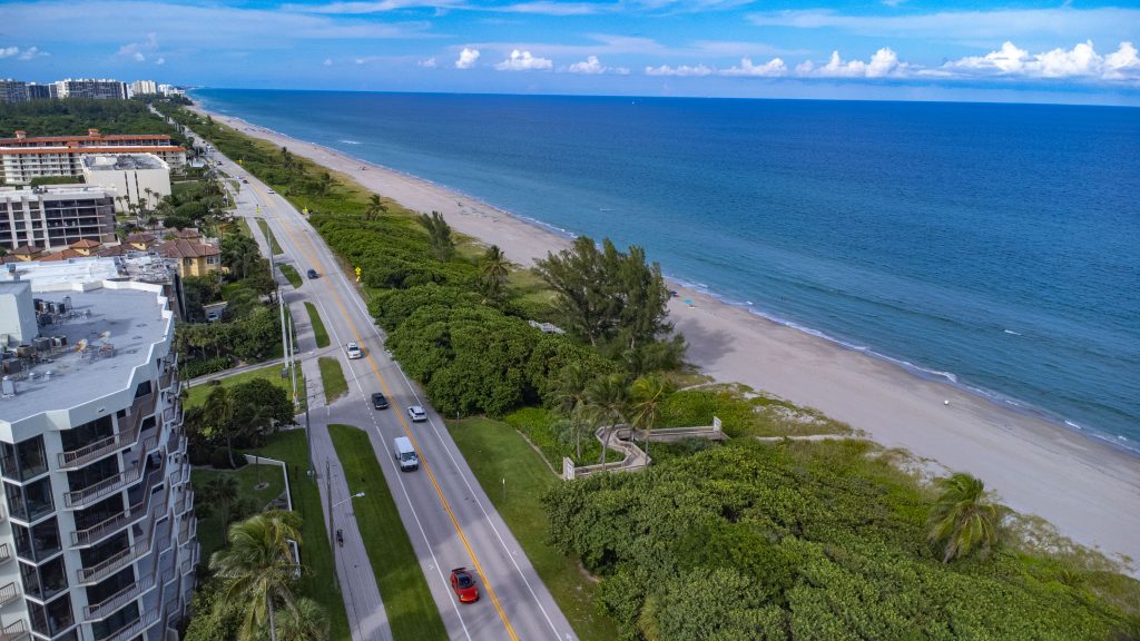 The area of the property at 2600 N. Ocean Boulevard (A1A), Boca Raton, FL, Oct. 2024. (Photo: Boca Daily News)