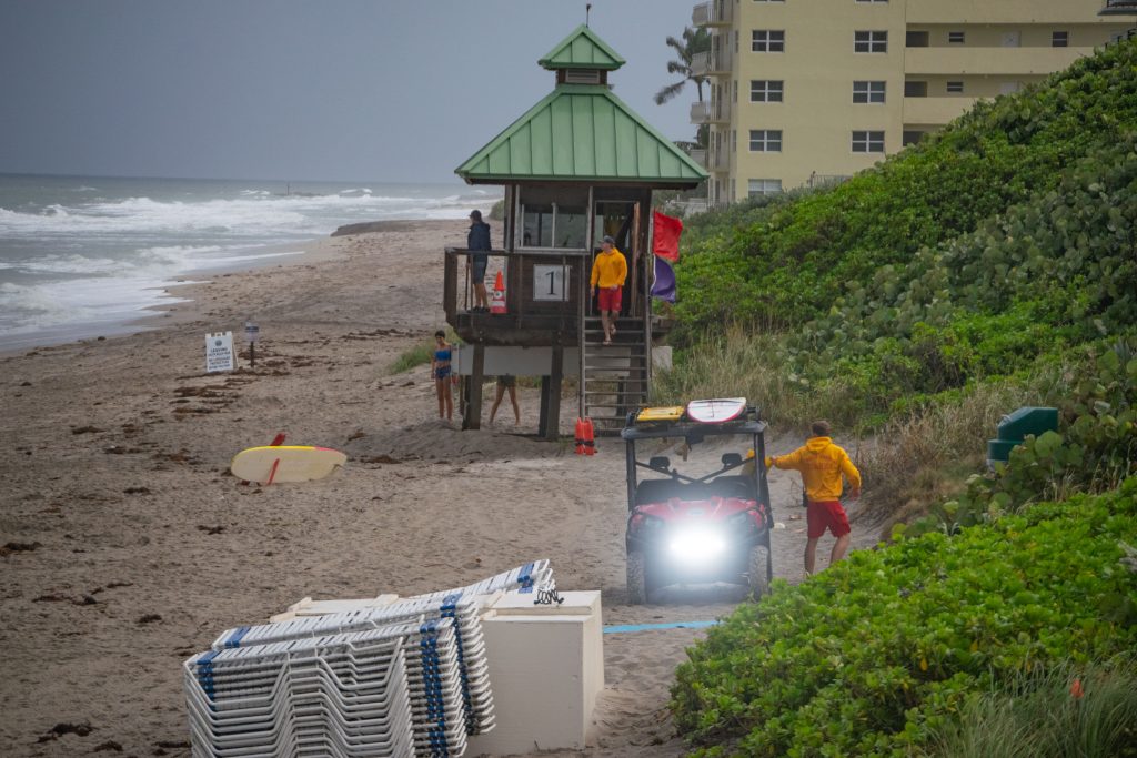 Rough surf conditions in Boca Raton, FL, Oct. 20, 2024. (Photo: Boca Daily News)