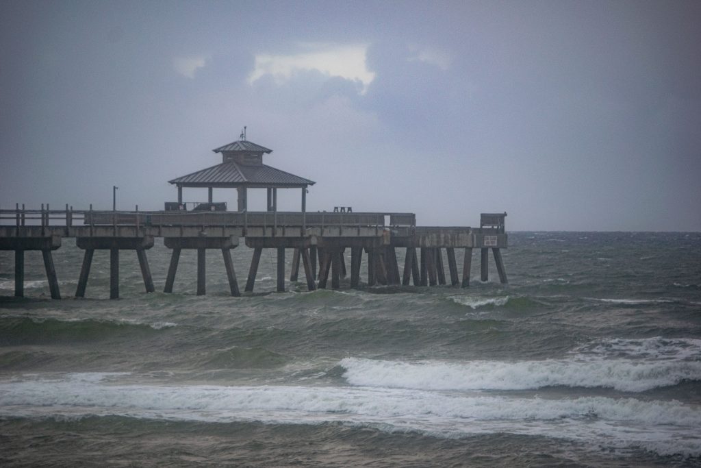 Rough surf conditions in Deerfield Beach, FL, Oct. 20, 2024. (Photo: Boca Daily News)