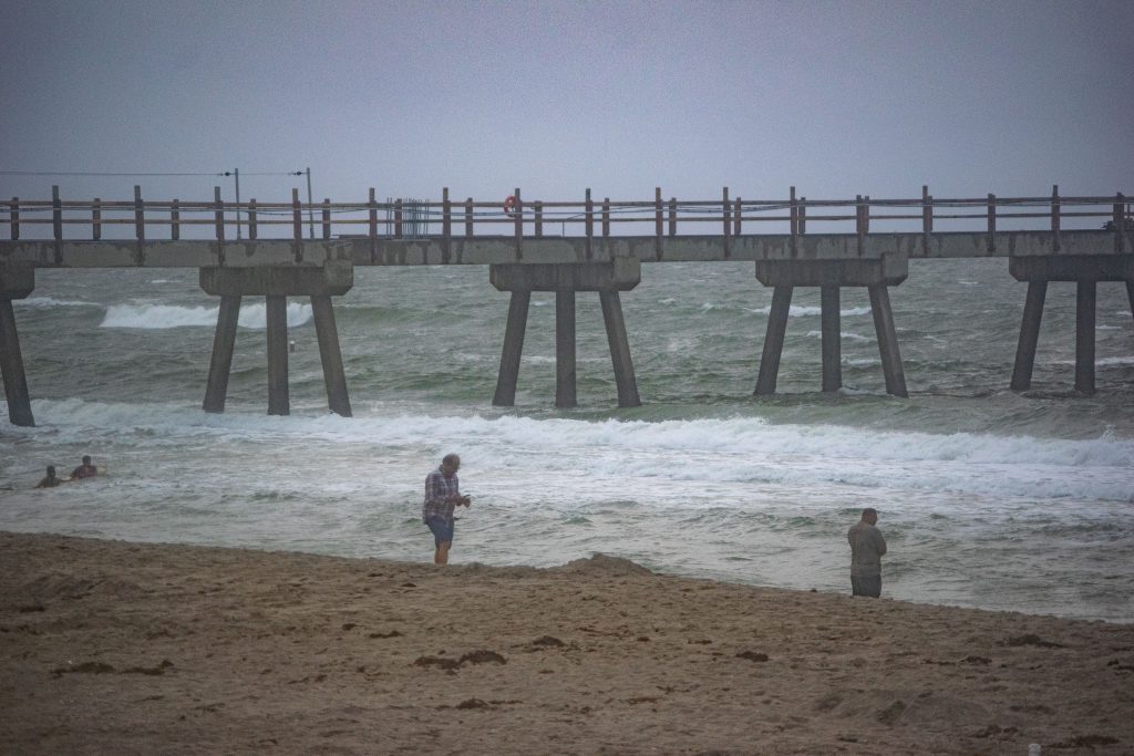 Rough surf conditions in Deerfield Beach, FL, Oct. 20, 2024. (Photo: Boca Daily News)