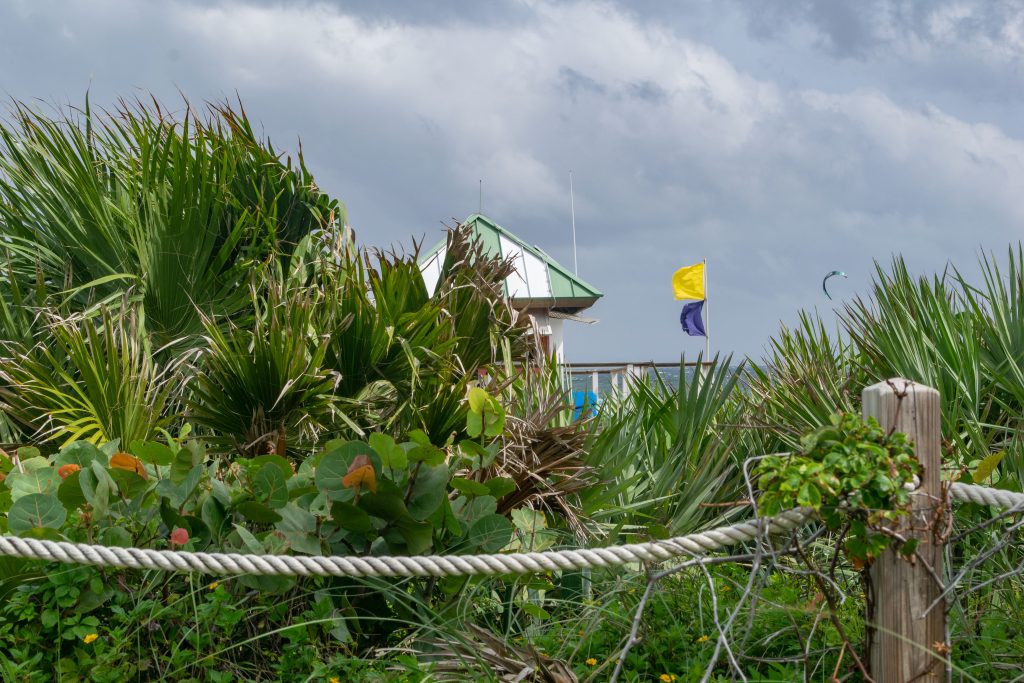 Wind and rough surf whipped up by Hurricane Milton move into Palm Beach and Broward counties in South Florida, Oct. 9, 2024. (Photo: Boca Daily News)