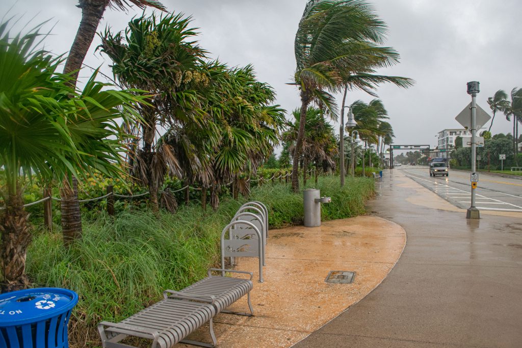 Rain and wind ahead of the onset of Hurricane Milton, Oct. 6, 2024, in Delray Beach, FL. (Photo: Boca Daily News)