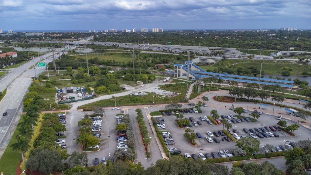 The Boca Raton Tri-Rail Station, where the 'Boca Village' site is proposed, Oct. 2024. (Photo: Boca Daily News)