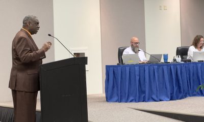 Chuck Ridley, political coordinator with SEIU, addresses the Boca Raton city council, Nov. 19, 2024. (Photo: Boca Daily News)