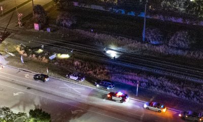 Emergency workers respond to a Brightline train accident at Hidden Valley Road in Boca Raton, Nov. 26, 2024. (Photo: Boca Daily News)