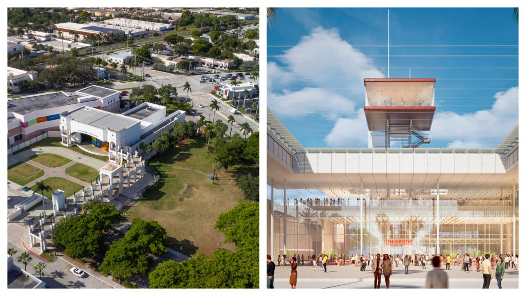 The Mizner Park Amphitheater, Boca Raton, FL, and the proposed TCAI complex. (Photo: Boca Daily News/Planning Document)