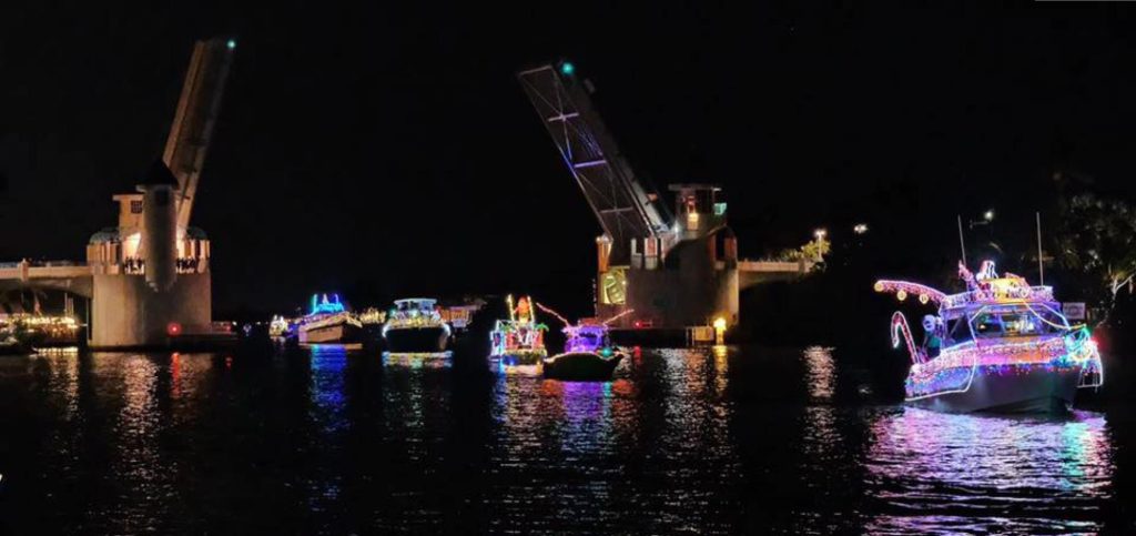 The Boynton Beach Holiday Boat Parade. (File Photo/Boynton Beach CRA)