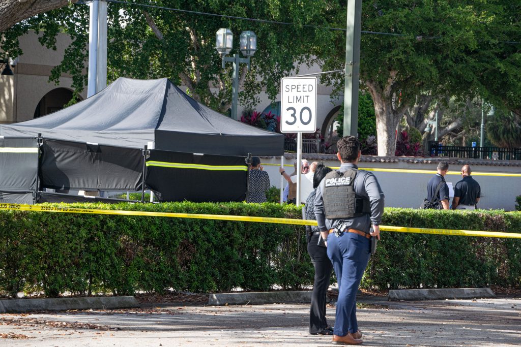 The scene of a police-involved shooting in Boca Raton, FL, Dec. 18, 2024. (Photo: Boca Daily News)