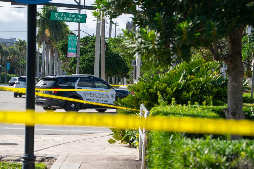 The scene of a police-involved shooting in Boca Raton, FL, Dec. 18, 2024. (Photo: Boca Daily News)