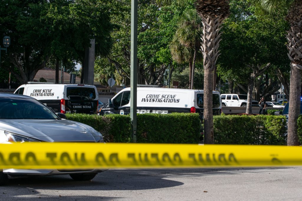 The scene of a police-involved shooting in Boca Raton, FL, Dec. 18, 2024. (Photo: Boca Daily News)