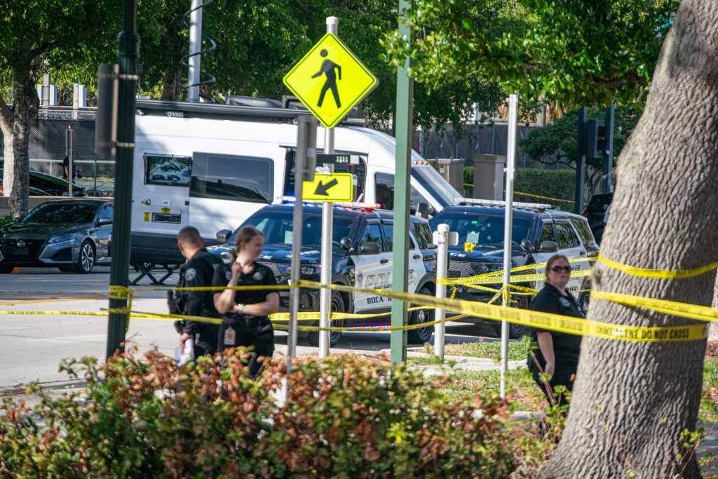 The scene of a police-involved shooting in Boca Raton, FL, Dec. 18, 2024. (Photo: Boca Daily News)