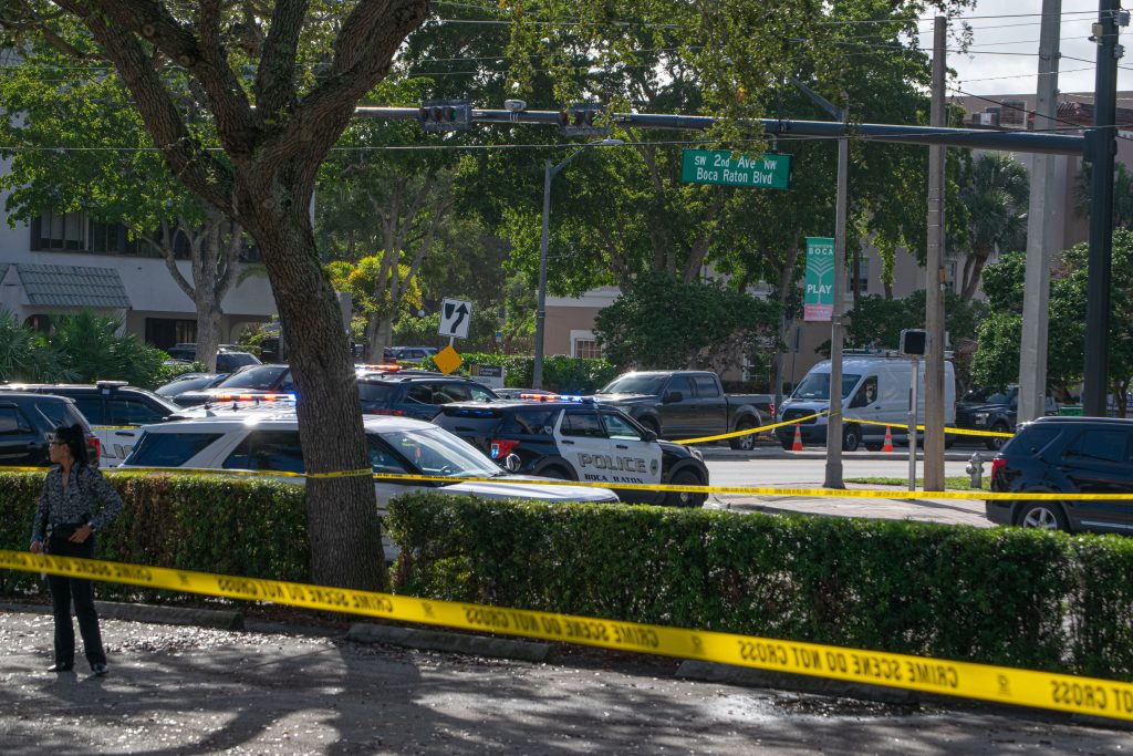 The scene of a police-involved shooting in Boca Raton, FL, Dec. 18, 2024. (Photo: Boca Daily News)