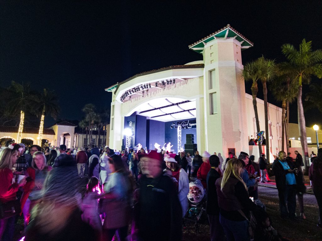 The lighting of the 2024 Delray Beach, FL 100-foot Christmas tree. (Photo: Boca Daily News)