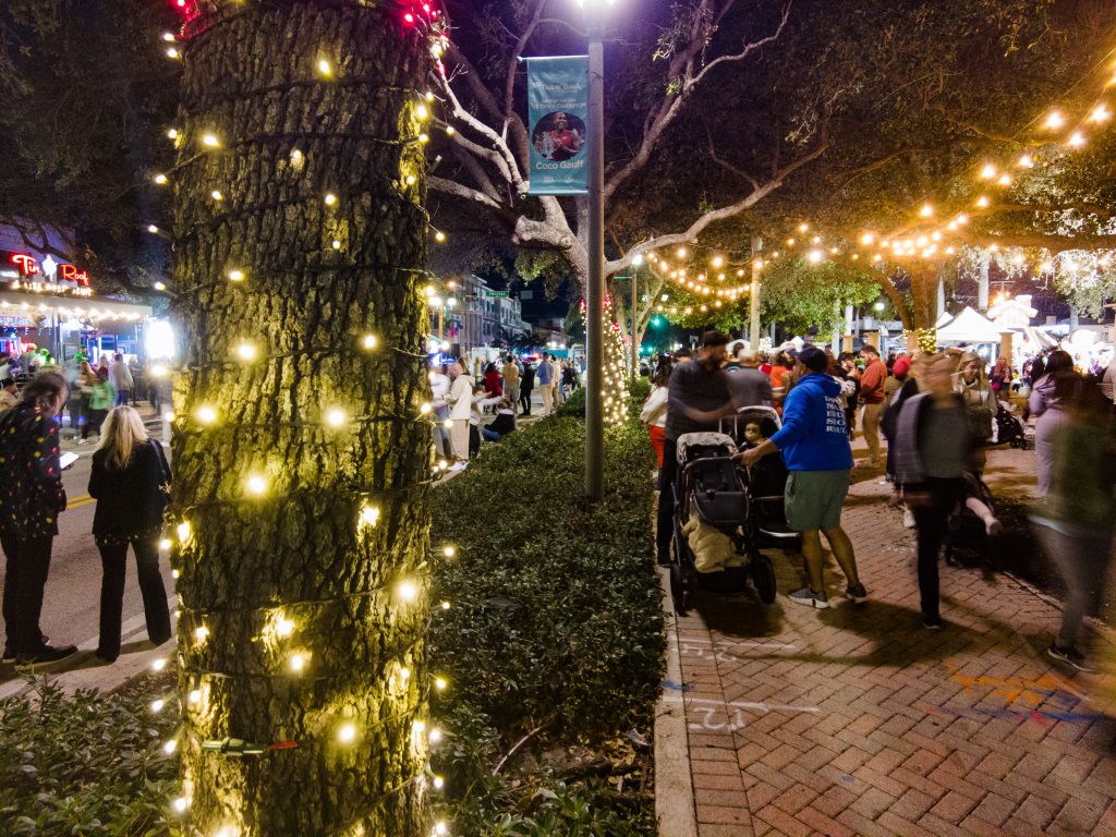 The lighting of the 2024 Delray Beach, FL 100-foot Christmas tree. (Photo: Boca Daily News)