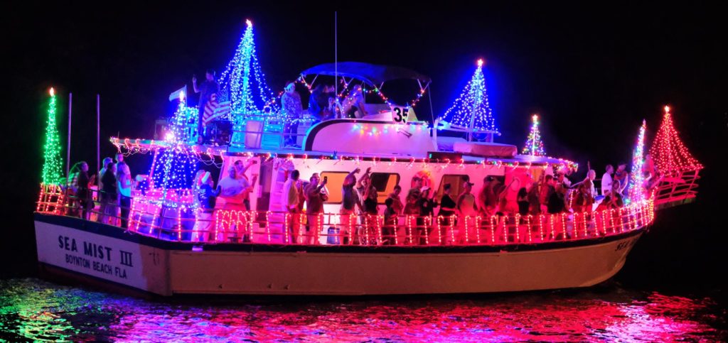 The Boynton Beach Holiday Boat Parade. (File Photo/Boynton Beach CRA)