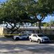 Police cordon off an area where a deceased person was found during a fire call, Jan. 10, 2025. (Photo: Delray Beach PD)