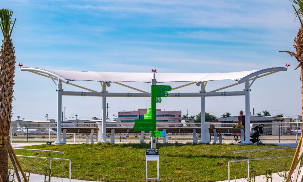 The new viewing platform at Boca Raton Airport opened Jan. 29, 2025. (Photo: Boca Daily News)