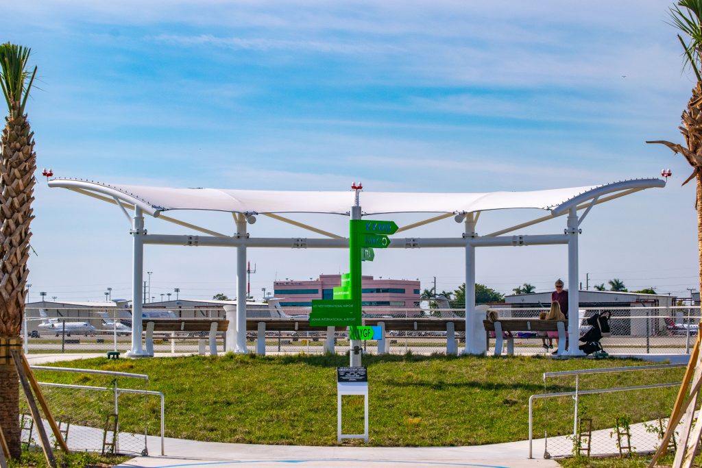 The new viewing platform at Boca Raton Airport opened Jan. 29, 2025. (Photo: Boca Daily News)