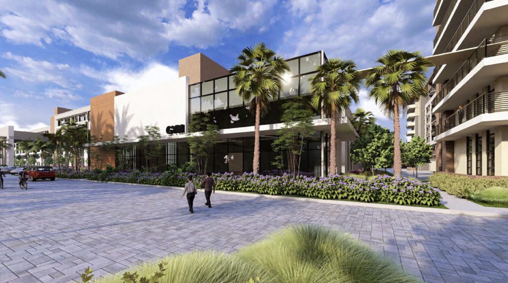 Renderings of the redevelopment plans for the Office Depot corporate headquarters building Boca Raton, FL, Jan. 2025. (Credit: Planning Document)