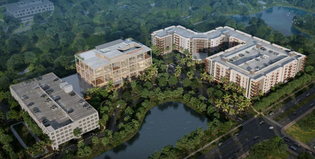 A rendering of the future Mutual of America complex, Boca Raton, FL. (Credit: Planning Document)