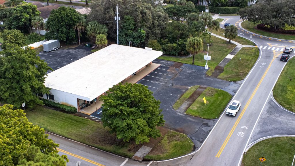 A commercial space proposed for redevelopment in the Palm Beach Farms neighborhood of Boca Raton, Jan. 2025. (Photo: Boca Daily News)