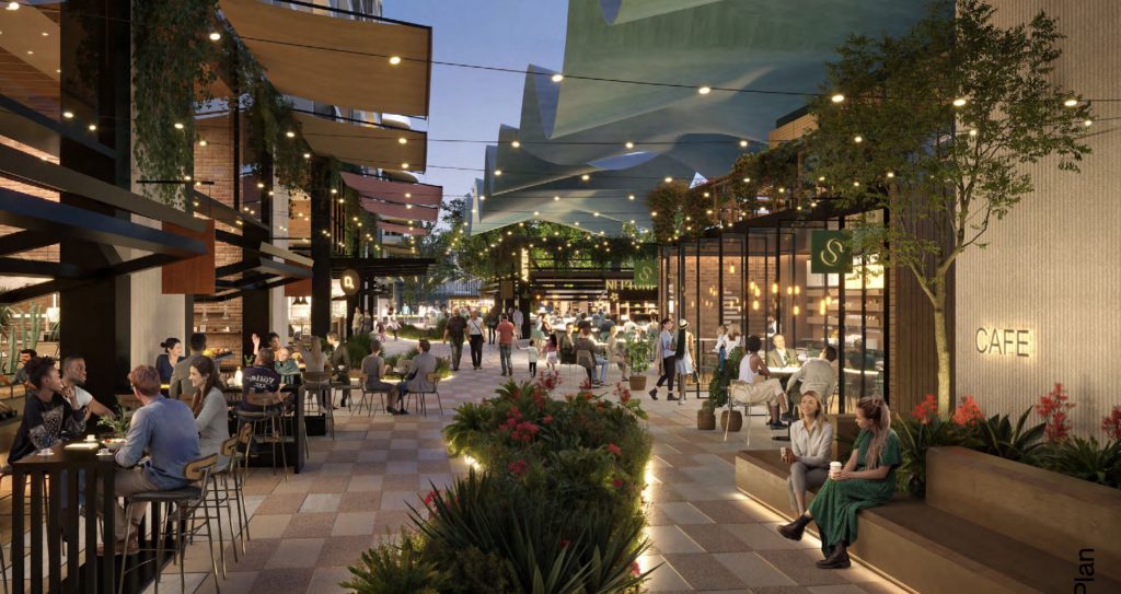 Renderings of a proposal by Boca City Center, Terra-Frisbie Group, for the city's new downtown campus. (Planning Document)