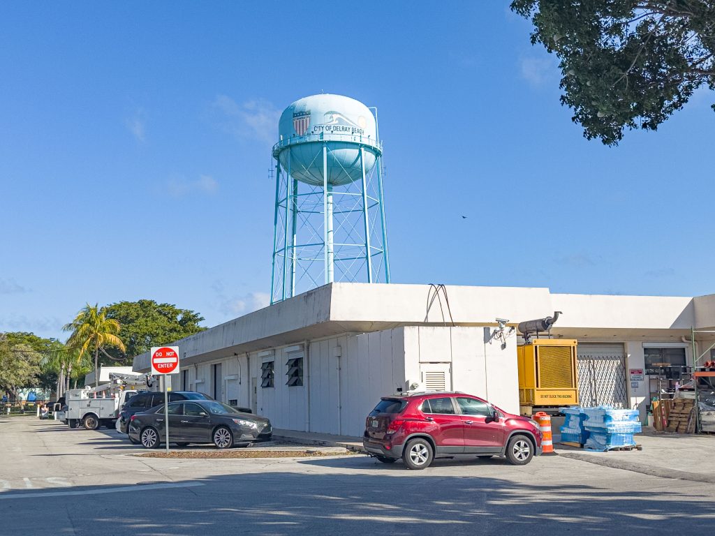 The Delray Beach water tank and treatment center. (Photo: Boca Daily News)