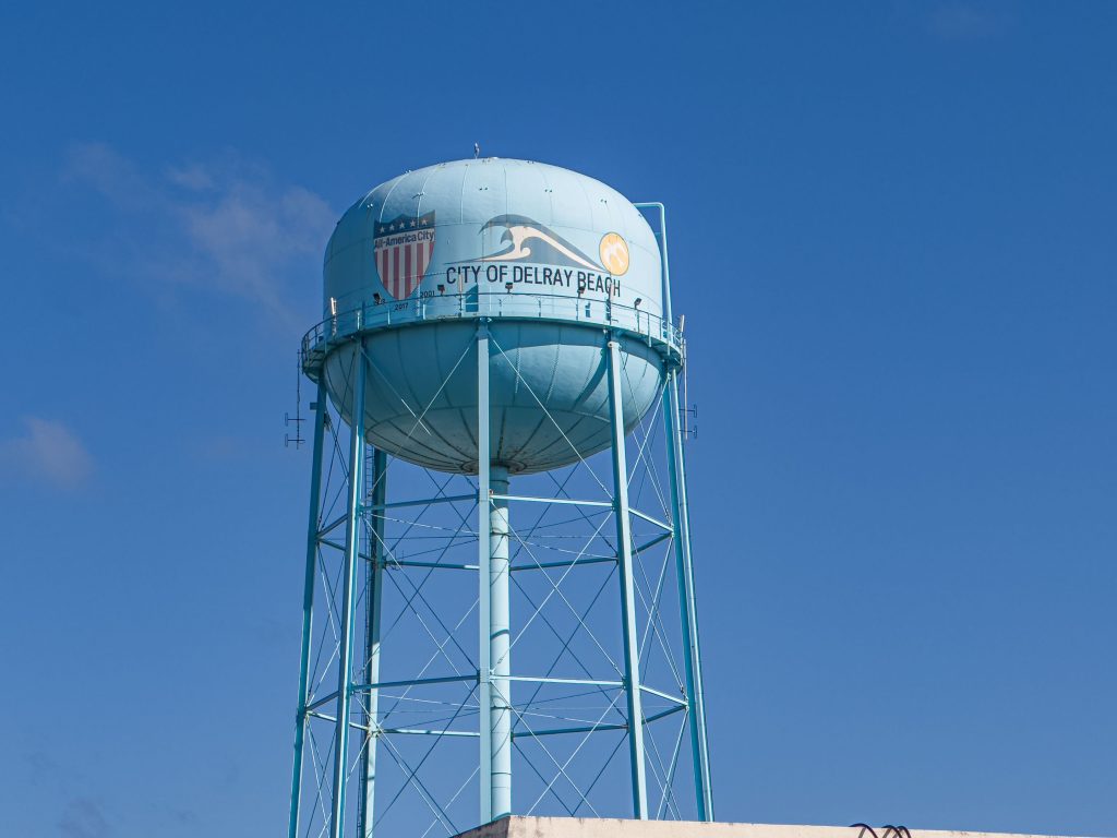 The Delray Beach water tank and treatment center. (Photo: Boca Daily News)