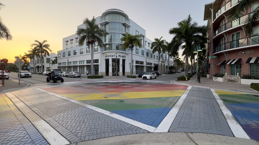 Delray Beach's 'Pride Intersection' in the Pineapple Grove neighborhood. (Photo: Boca Daily News)