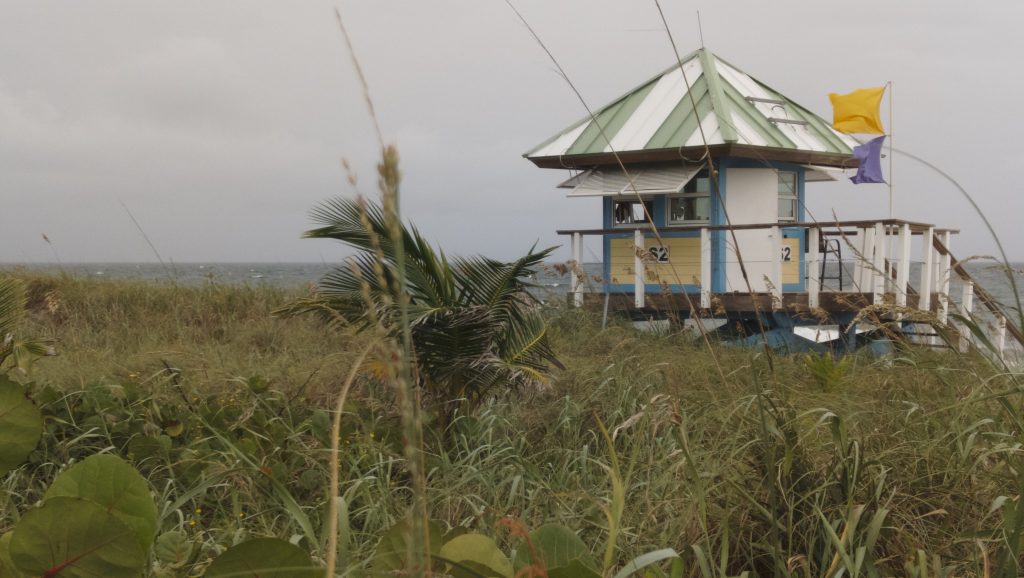 Waves whipped up by Tropical Storm Imelda at local beaches, Sept. 28, 2025. (Photo: Boca Daily News)