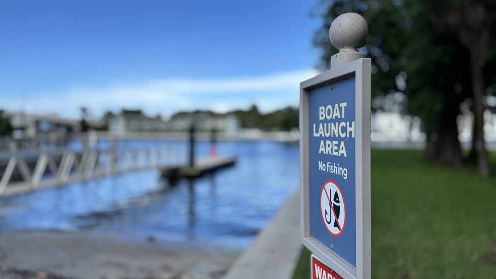 The boat ramp and bulkhead at Silver Palm Park, Boca Raton, FL, Sept. 2025. (Photo: Boca Daily News)