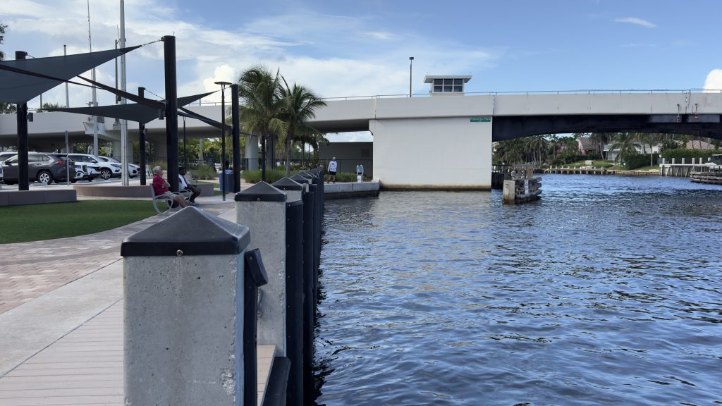 The boat ramp and bulkhead at Silver Palm Park, Boca Raton, FL, Sept. 2025. (Photo: Boca Daily News)