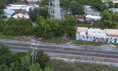 The site of a future railroad crossing at Jeffrey Street, which will link U.S. 441 (SR-7) to Federal Highway (U.S. 1) through a new roadway. (Photo: Boca Daily News)