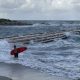 Heavy surf being produced by a tropical disturbance off South Florida, Oct. 2, 2025. (Photo: Boca Daily News)