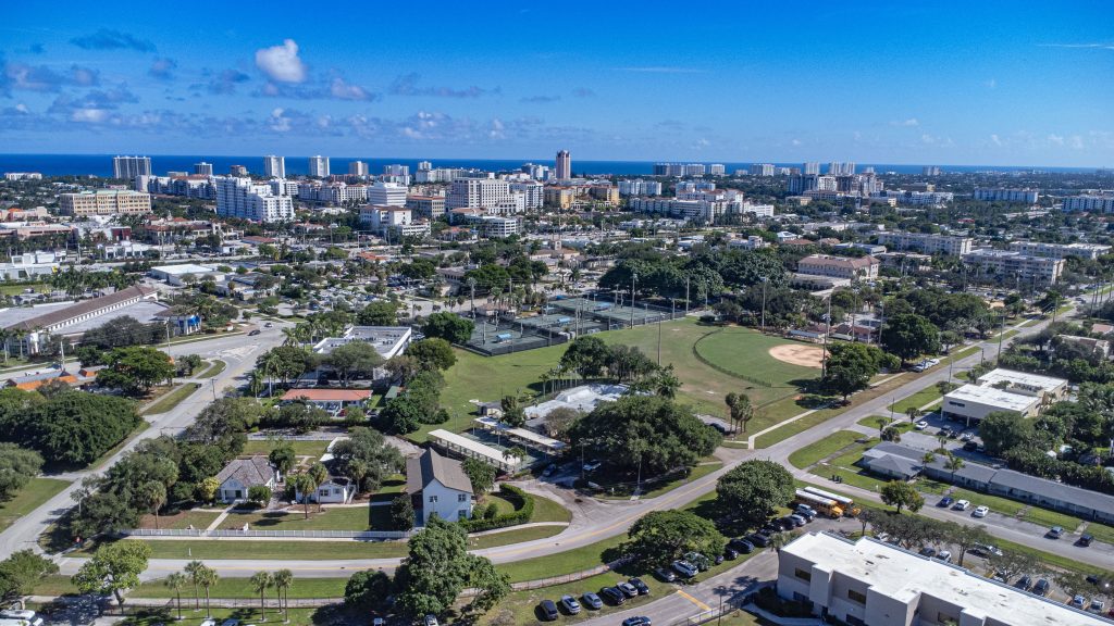 The city government campus and Memorial Park redevelopment area, Boca Raton, FL, Oct. 2025. (Photo: Boca Daily News)