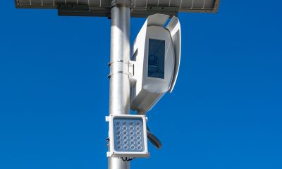School speed cameras and zone signs near the J.C. Mitchell Elementary School. (Photo: Boca Daily News)
