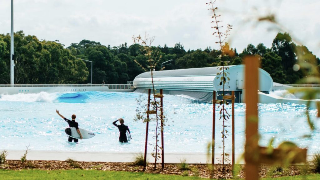 A park current utilizing the Wavegarden system. (Credit: Boca Surf Park)